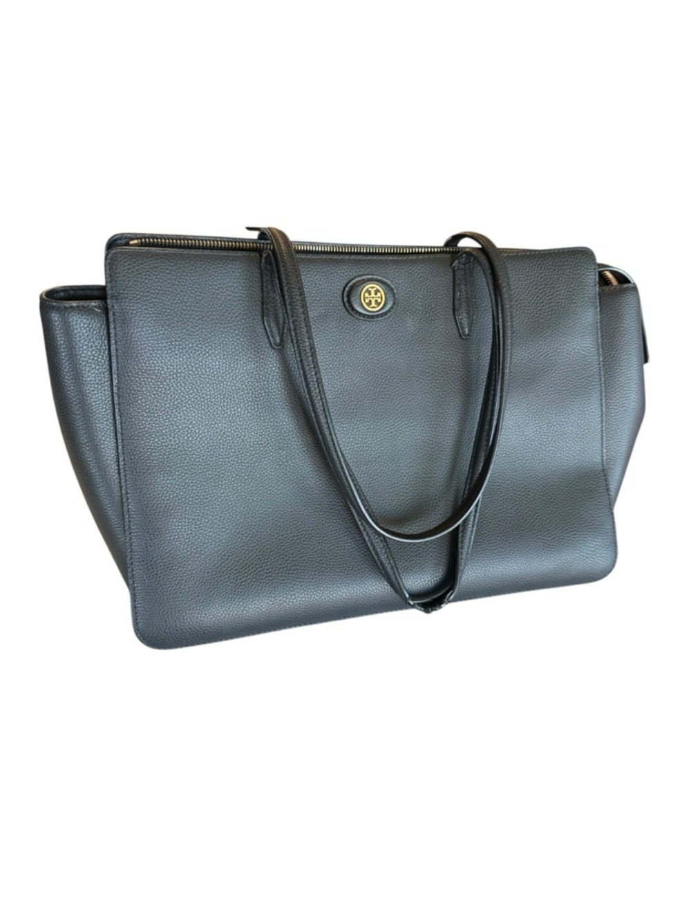 Tory Burch Robinson Pebbled Leather Tote Bag